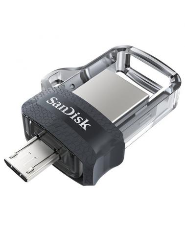 PENDRIVE SANDISK DUAL M3.0 ULTRA - 128GB - CONECTORES USB-A Y MICROUSB - 150MB/S LECTURA - USB 3.0 - Imagen 1