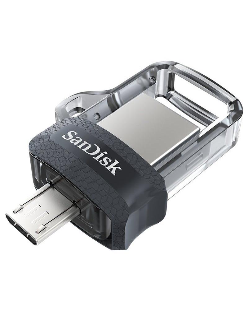 PENDRIVE SANDISK DUAL M3.0 ULTRA - 128GB - CONECTORES USB-A Y MICROUSB - 150MB/S LECTURA - USB 3.0 - Imagen 1