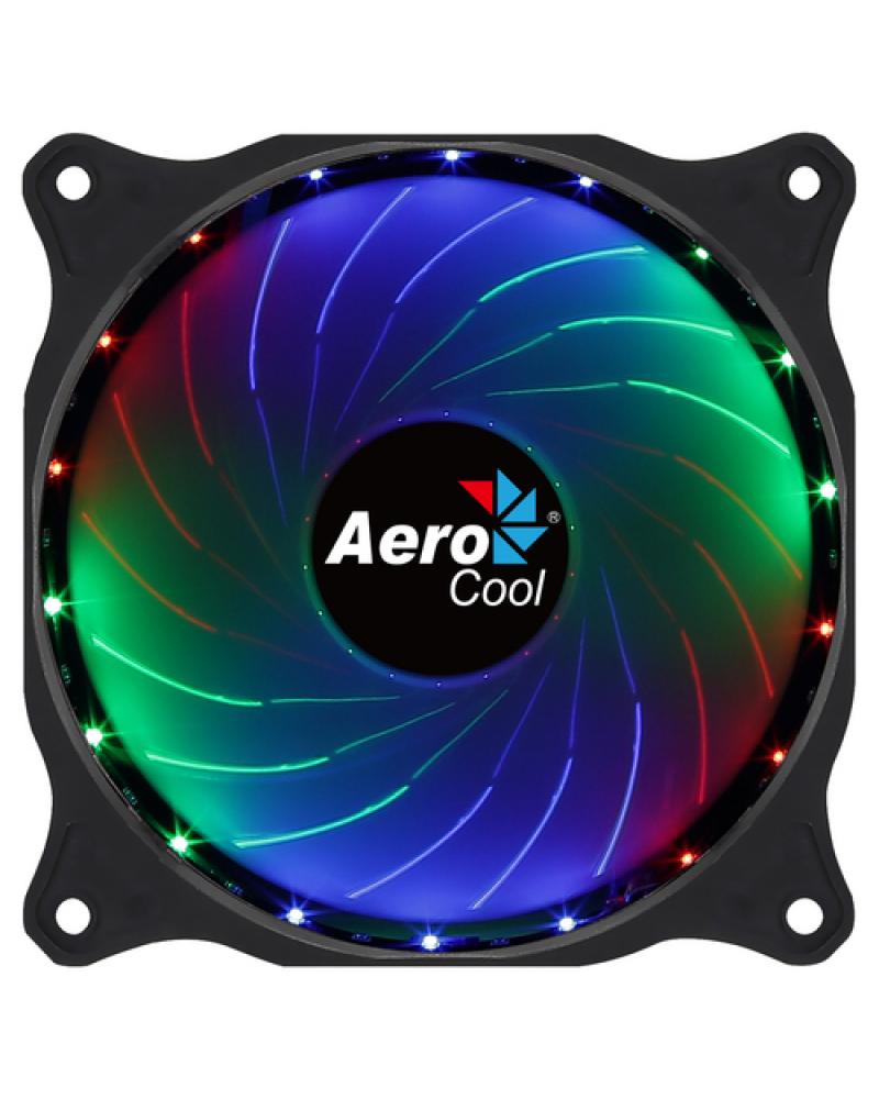 VENTILADOR AEROCOOL COSMO 12 FRGB - 12CM - 1000RPM - ILUMINACIÓN RGB FIJA - 23.9DBA - CONECTOR MOLEX - Imagen 1