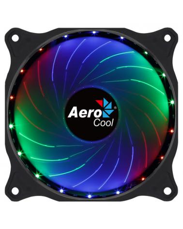 VENTILADOR AEROCOOL COSMO 12 FRGB - 12CM - 1000RPM - ILUMINACIÓN RGB FIJA - 23.9DBA - CONECTOR MOLEX - Imagen 1