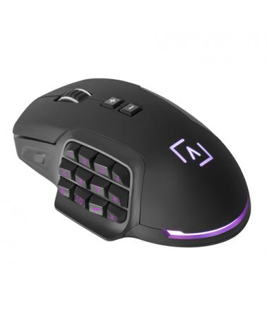RATÓN GAMING AIM AIMM - 10000 DPI - BOTONERA LATERAL PERSONALIZABLE - PESOS EXTRAIBLES - ILUMINACIÓN RGB - SOFTWARE DE CONTROL -