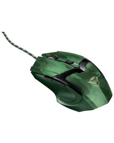 RATÓN GAMING TRUST GAMING GXT 101D GAV JUNGLE CAMO - 600-4800PPP - 6 BOTONES - CABLE TRENZADO 1.8M - Imagen 1