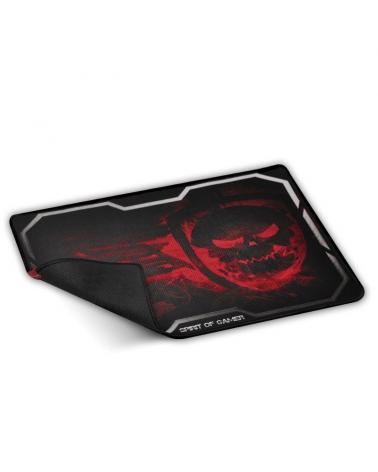 ALFOMBRILLA SPIRIT OF GAMER SMOKEY SKULL RED TAMAÑO XL - 435X323 - 3MM - BASE GOMA - COMPATIBILIDAD RATÓN ÓPTICO Y LÁSER - Image