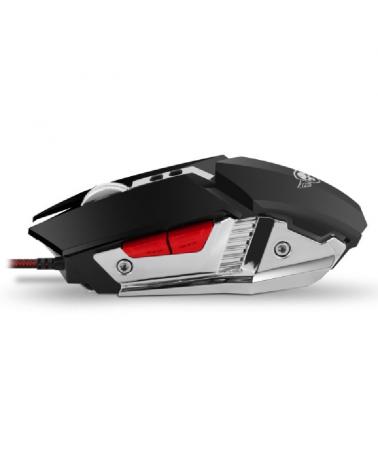 RATÓN SPIRIT OF GAMER PRO-M4 - 800/1200/2400/3200DPI - 8 BOTONES PROGRAMABLES - USB 2.0 - 4 COLORES RETROILUMINACIÓN LED - INCLU