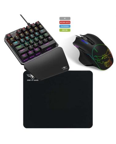 COMBO TECLADO Y RATON GAMING SPIRIT OF GAMER XPERT-G700 PARA CONSOLAS Y PC - 35 TECLAS SWITCHES MECÁNICOS - RATON XPERT-G700 320