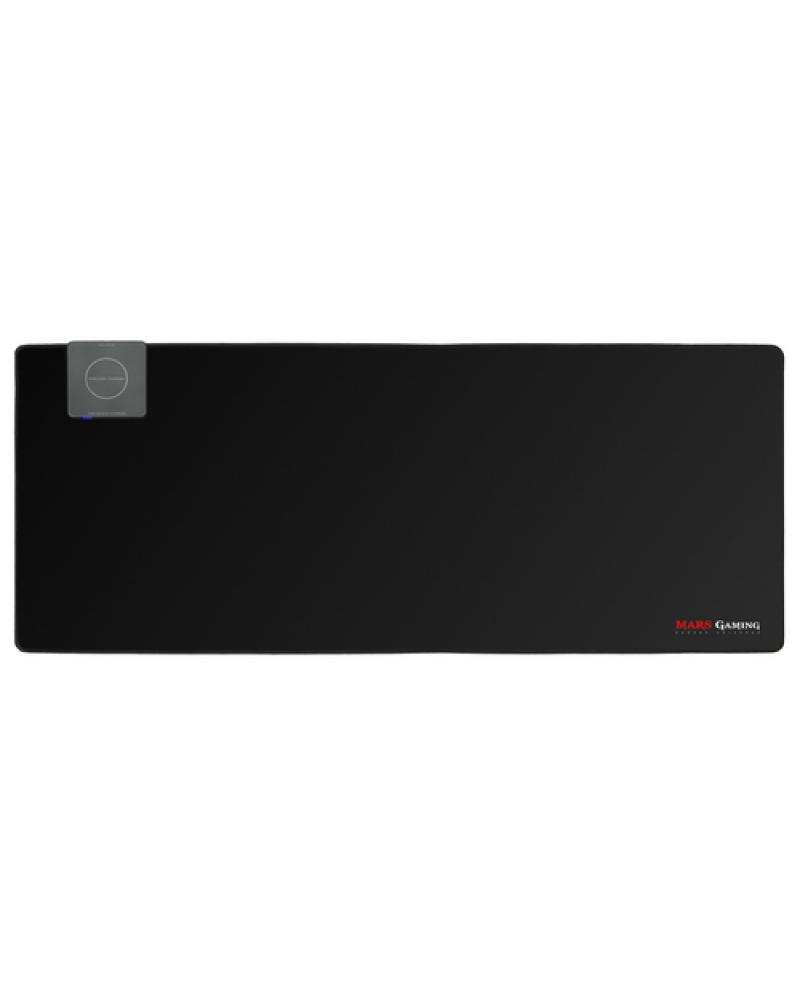 ALFOMBRILLA MARS GAMING MMP4 CON CARGA QI - SUPERFICIE 900*400*4,5MM NANOTEXTIL - BASE CAUCHO - BORDE REFORZADO - COMPATIBILIDAD