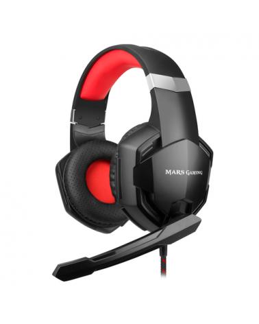 AURICULARES MARS GAMING MHX - DRIVERS SUPERBASS 50MM - MICRÓFONO CON REDUCCIÓN DE RUIDO - CABLE 200CM - JACK 3.5MM/ADAPTADOR Y -
