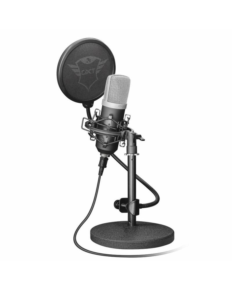 MICRÓFONO USB PROFESIONAL TRUST GAMING GXT252 EMITA STREAMING - SOPORTE METAL - SUSPENSIÓN GAMA ALTA - FILTRO PANTALLA DOBLE - C
