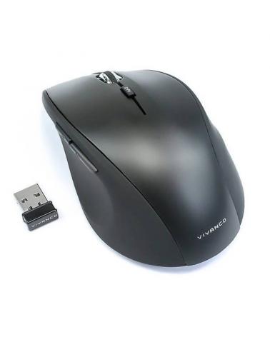 RATÓN INALÁMBRICO VIVANCO 36640 NEGRO - 1000/1200/1600DPI - 5 TECLAS INCLUYENDO SCROLL - RECEPTOR MINI USB - Imagen 1