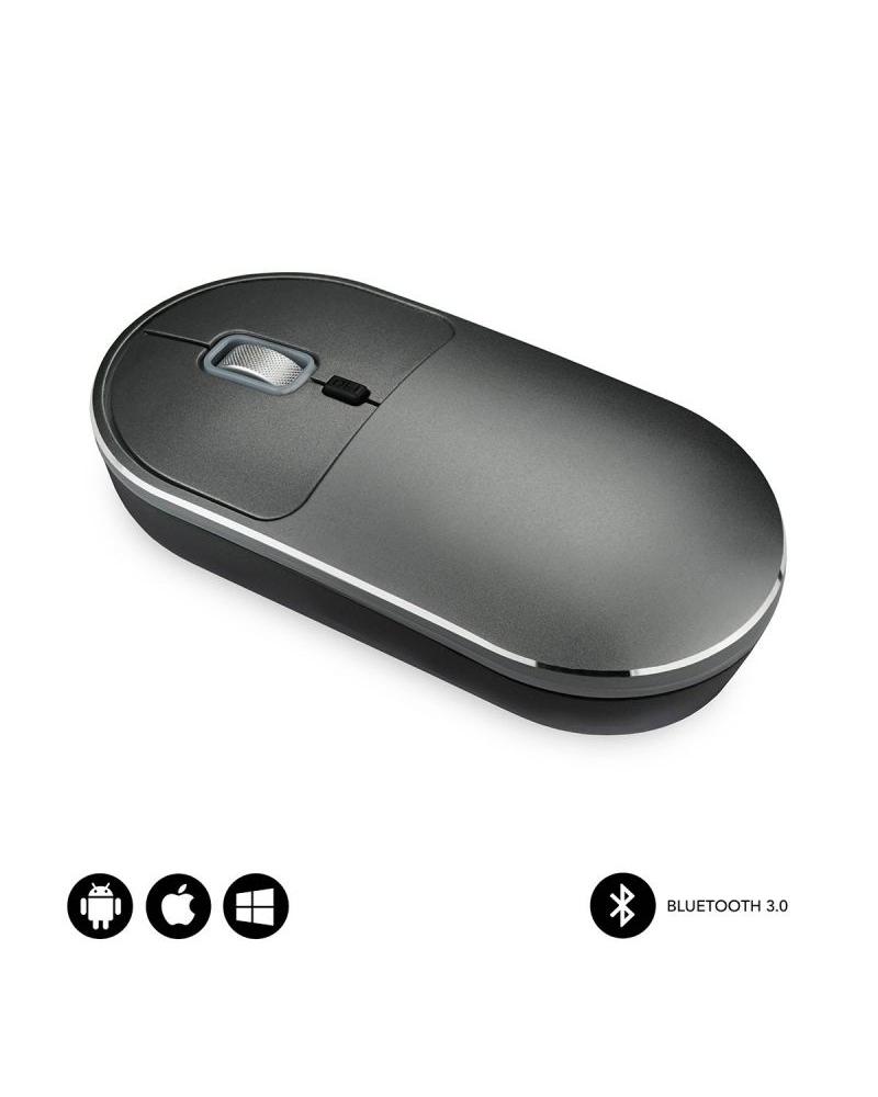RATÓN BLUETOOTH SUBBLIM EXCELLENT 4EX0301 GRIS - BT3.0 - 800/1200/1600DPI - 4 BOTONES - ACABADO EN ALUMINIO - Imagen 1