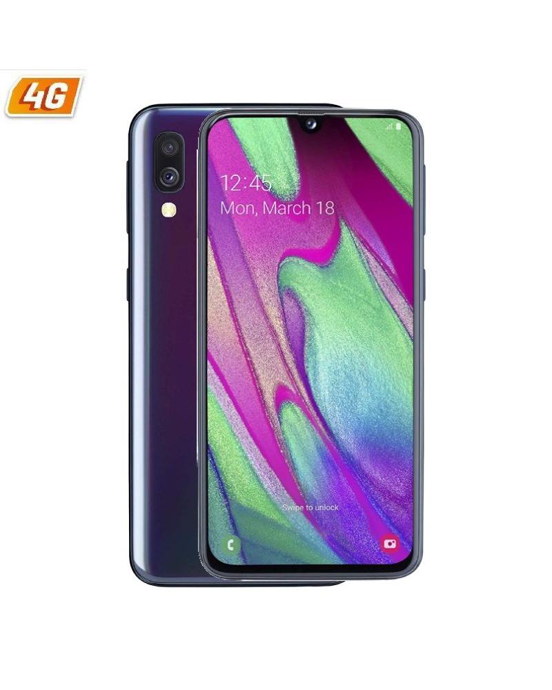 SMARTPHONE MÓVIL SAMSUNG GALAXY A40 BLACK - 5.9'/14.9CM - CAM (16+5)/25MP - OC (1.8GHZ+1.6GHZ) - 64GB - 4GB RAM - ANDROID - 4G -