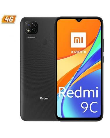 SMARTPHONE MÓVIL XIAOMI REDMI 9C MIDNIGHT GREY - 6.53'/16.59CM - MTK HELIO G35 - 3GB RAM - 64GB - CAM (13+2+2)/5MP - 4G - DUAL S