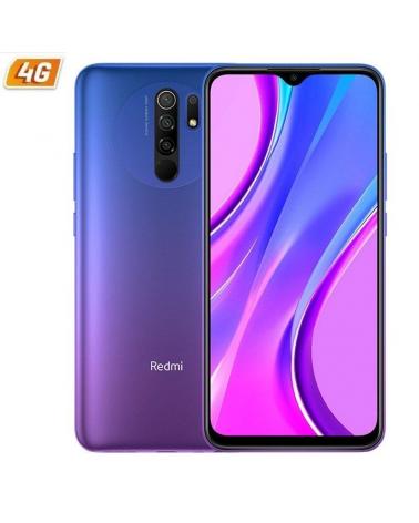 SMARTPHONE MÓVIL XIAOMI REDMI 9 SUNSET PURPLE - 6.53'/16.59CM - MTK HELIO G80 - 4GB RAM - 64GB - CAM (13+8+5+2)/8MP - 4G - DUAL 