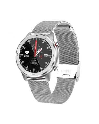 RELOJ INTELIGENTE INNJOO VOOM CLASSIC SILVER - PANTALLA 3.38CM - CUANTIFICADOR SALUD - NOTIFICACIONES - BAT.230MAH - COMPAT.ANDR