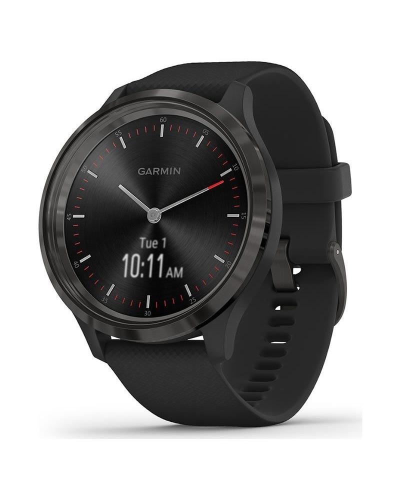 RELOJ INTELIGENTE CON GPS GARMIN VIVOMOVE 3 COLOR PIZARRA CON CORREA NEGRA - 44MM - PANTALLA TÁCTIL - BT - 5ATM - MULTISPORT - F