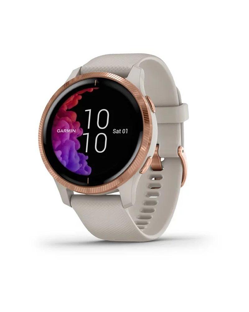 RELOJ DEPORTIVO CON GPS GARMIN VENU BEIGE/GOLD ROSE - BT - GARMIN PAY - NOTIFICACIONES - SALUD - MULTISPORT - ANDROID/IOS - Imag