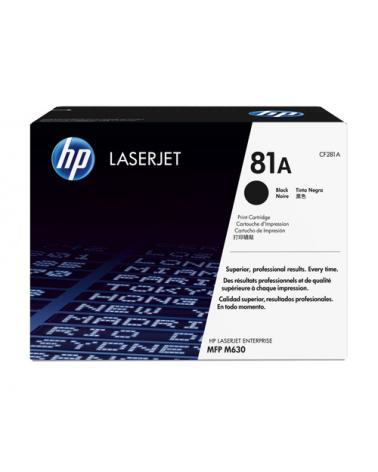 TONER NEGRO HP Nº81A - 10500 PÁGINAS - COMPATIBLE CON COLOR LASERJET ENTERPRISE M630DN - Imagen 1
