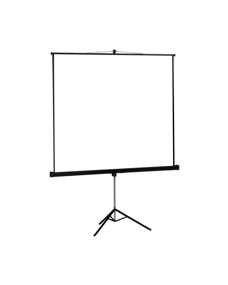 PANTALLA DE PROYECCION TRÍPODE APPROX 200X200 ALTA CALIDAD TELA BLANCO MATE BORDES NEGROS 3CM - Imagen 1