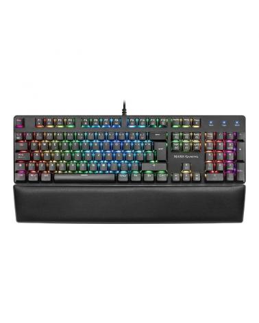 TECLADO MECÁNICO INGLÉS MARS GAMING MK5RUS - SWITCHES MECÁNICOS OUTEMU SQ ROJO - ILUMINACIÓN FULL RGB - REPOSAMUÑECAS - SOFTWARE