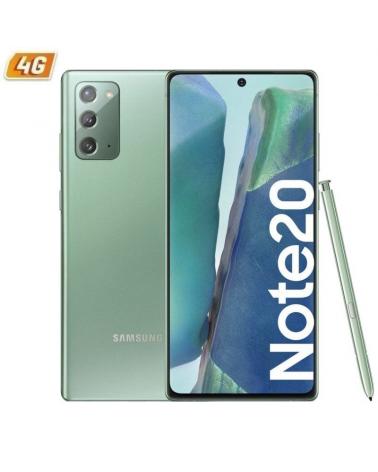 SMARTPHONE MÓVIL SAMSUNG GALAXY NOTE 20 MYSTIC GREEN - 6.7'/17CM - CAM (12+12+64)/10MP - OC - 256GB - 8GB RAM - ANDROID - 4G - D