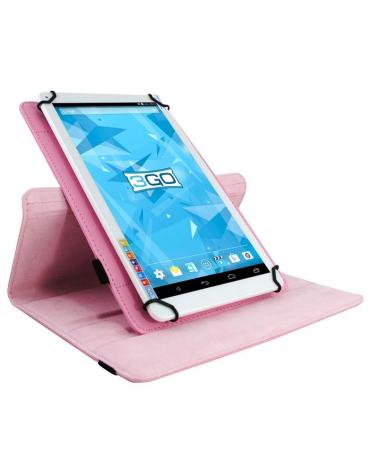 FUNDA UNIVERSAL 3GO CSGT19 ROSA - PARA TABLETS 10.1'/25.6CM - SOPORTE ROTATORIO - CIERRE ELÁSTICO - Imagen 1