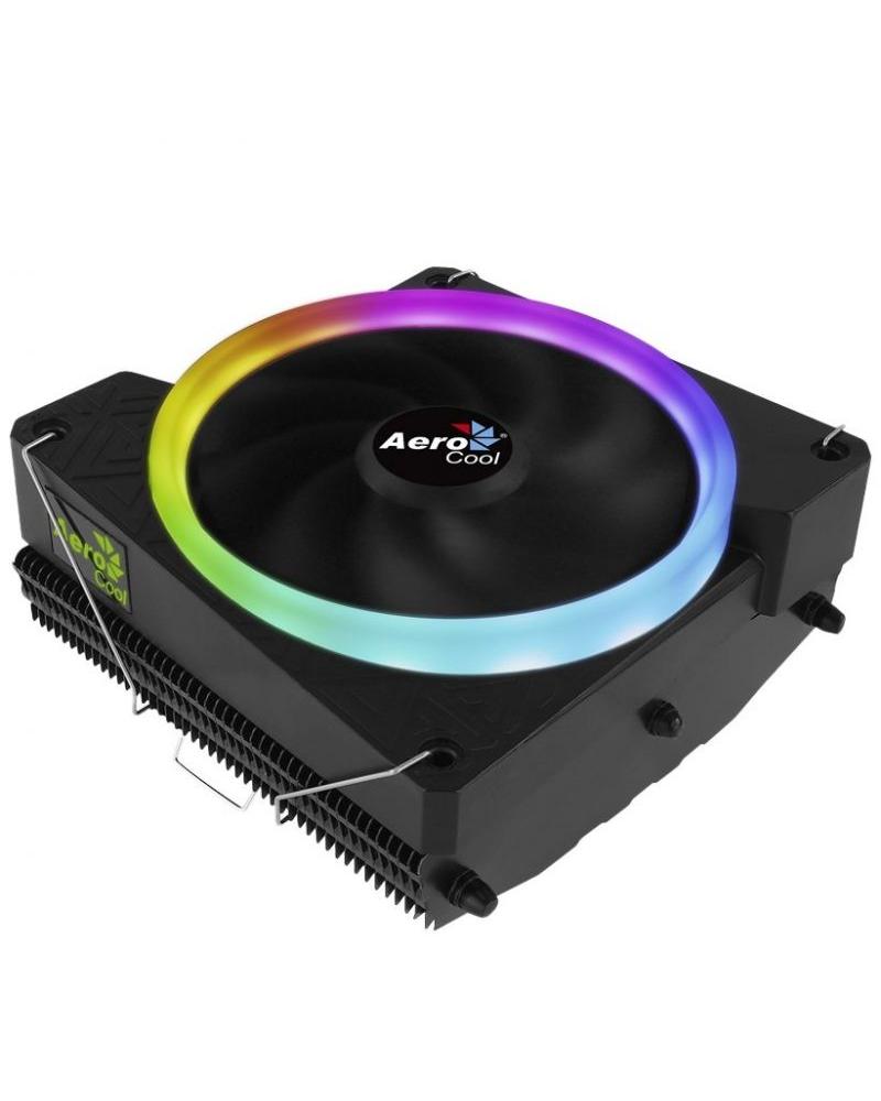 DISIPADOR AEROCOOL CYLON3 - ALUMINIO - VENTILADOR 12CM - ANILLO LED RGB - SOCKETS COMPATIBLES SEGÚN ESPECIFICACIONES - Imagen 1