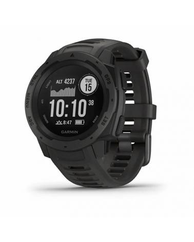 RELOJ DEPORTIVO CON GPS GARMIN INSTINCT GRAFITO - PANTALLA 23*23MM - MULTISPORT - SALUD - NOTIFICACIONES - 10ATM - Imagen 1