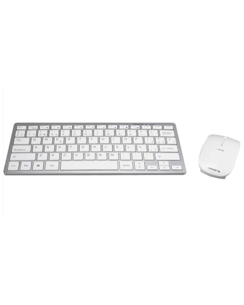 Teclado y Ratón Inalámbrico Tacens Levis Combo V2/ Blanco - Imagen 1