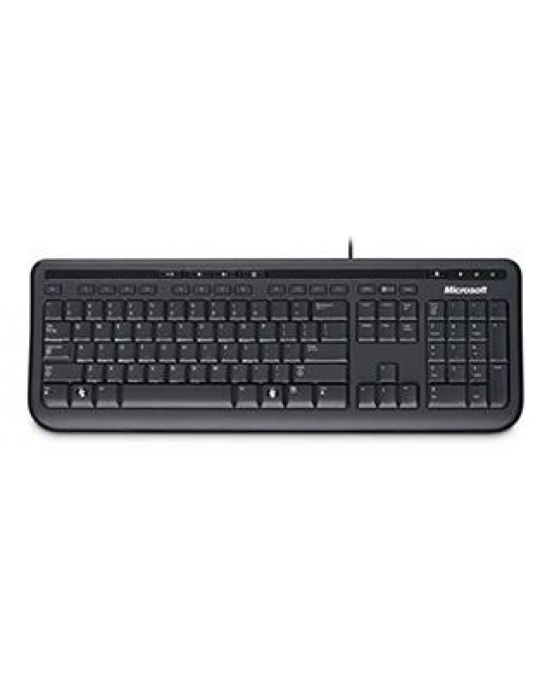 TECLADO MICROSOFT 600 WIRED NEGRO ESPAÑOL - Imagen 1