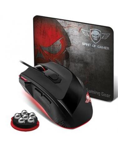 PRO GAMING PACK SPIRIT OF GAMER RATON + ALFOMBRILLA - Imagen 1