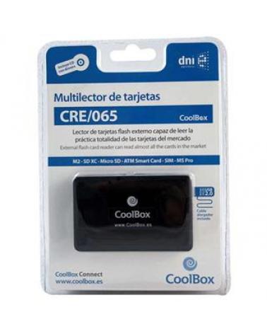LECTOR TARJETAS EXTERNO + DNIe + SIM NEGRO - Imagen 1