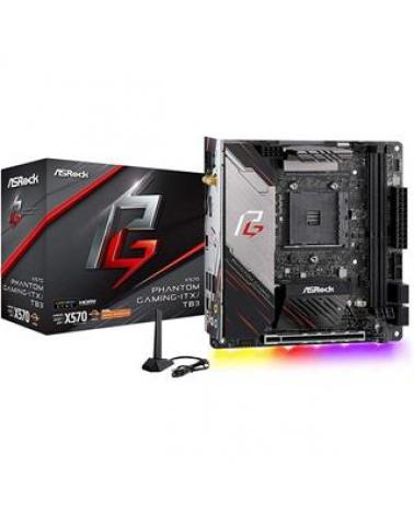 PLACA BASE ASROCK AM4 X570 PHANTOM GAMING-ITX/TB3· DESPRECINTADO - Imagen 1