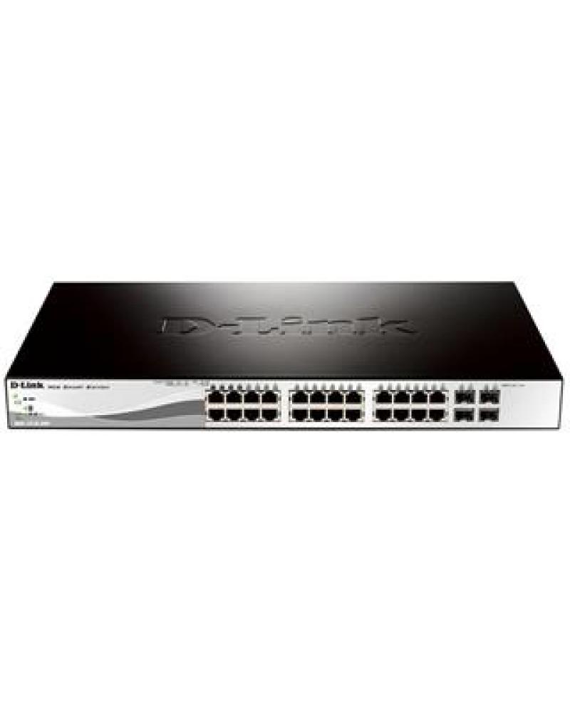 SWITCH D-LINK 24PORT POE +4SFP SMART+ GESTIONABLE - Imagen 1
