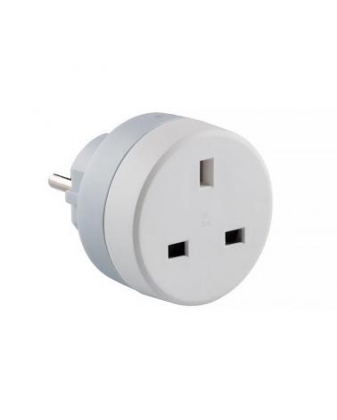 Adaptador Conversor Legrand 050383E/ Estándar UK a Schuko Europeo - Imagen 1