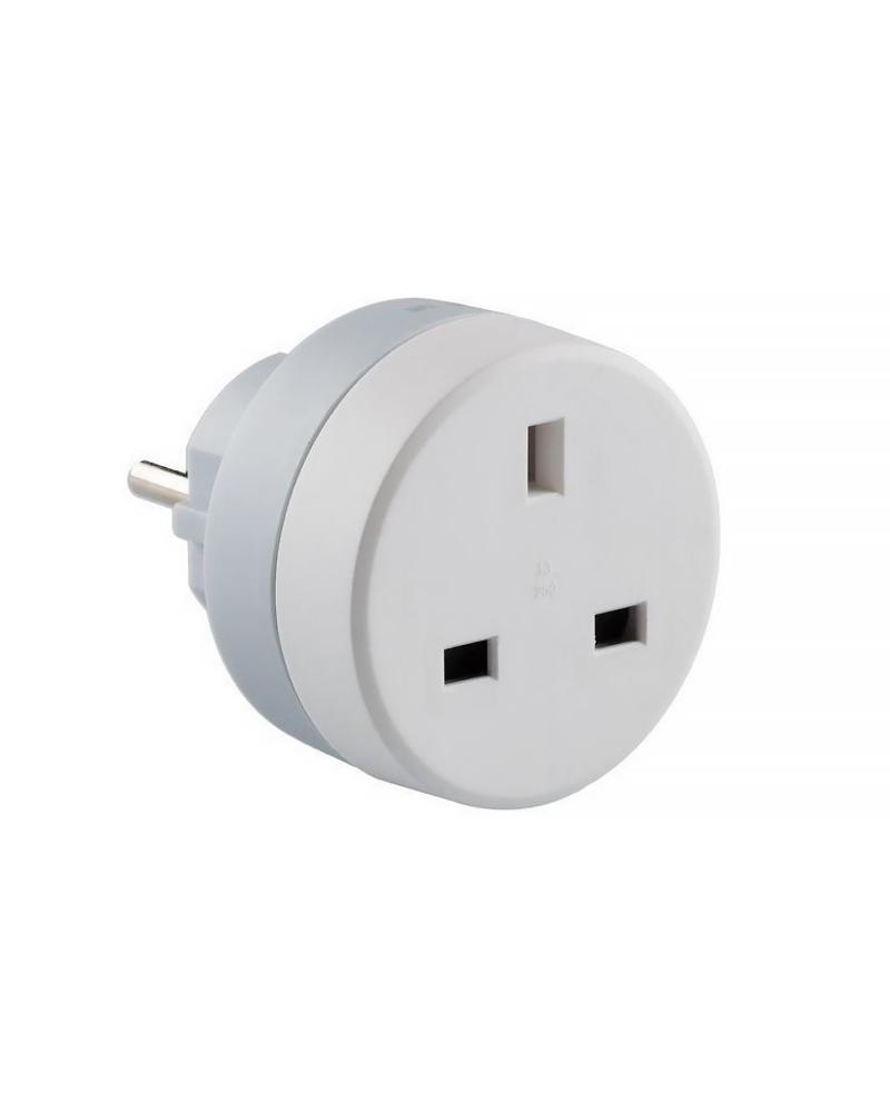 Adaptador Conversor Legrand 050383E/ Estándar UK a Schuko Europeo - Imagen 1
