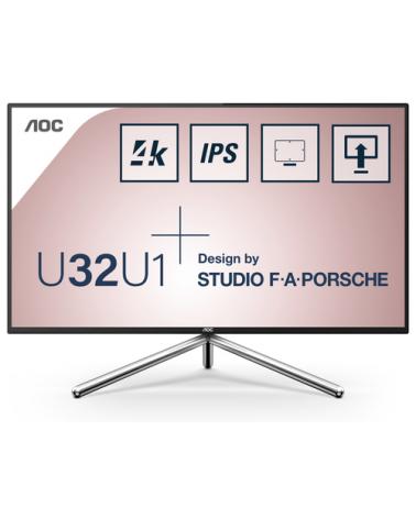 Monitor Profesional AOC U32U1 31.5'/ 4K/ Multimedia/ Negro - Imagen 1