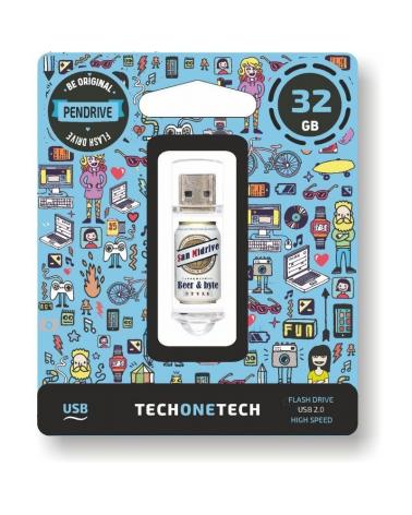 Pendrive 32GB Tech One Tech Beers & Bytes San Midrive Cerveza USB 2.0 - Imagen 1
