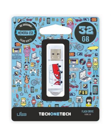 Pendrive 32GB Tech One Tech Camper VAN-VAN USB 2.0 - Imagen 1
