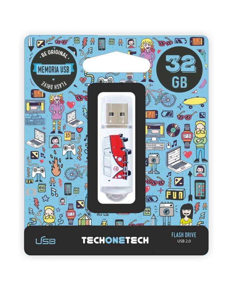 Pendrive 32GB Tech One Tech Camper VAN-VAN USB 2.0 - Imagen 1