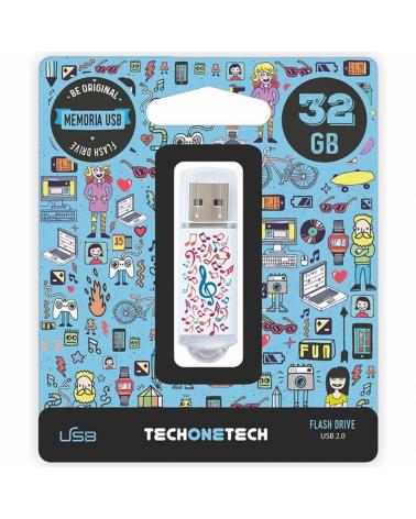 Pendrive 32GB Tech One Tech Music Dream USB 2.0 - Imagen 1