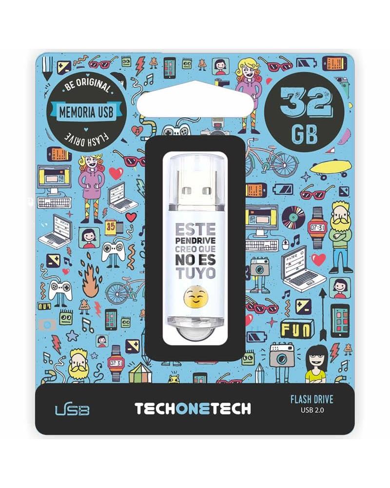 Pendrive 32GB Tech One Tech No Es Tuyo USB 2.0 - Imagen 1