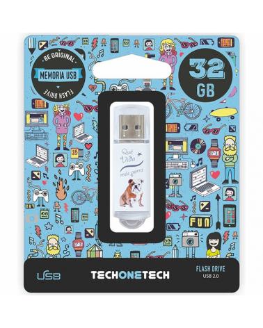 Pendrive 32GB Tech One Tech Que vida mas Perra USB 2.0 - Imagen 1