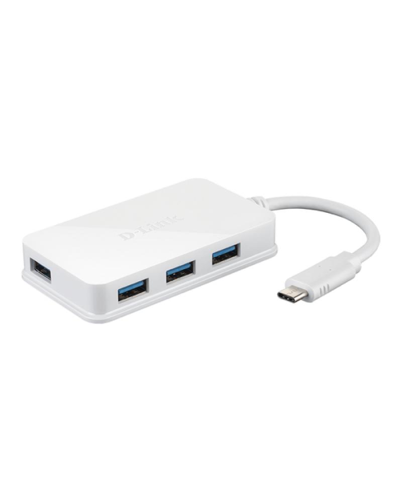 Hub USB con Alimentación Externa D-Link DUB-H410/ 4 Puertos USB/ Blanco - Imagen 1