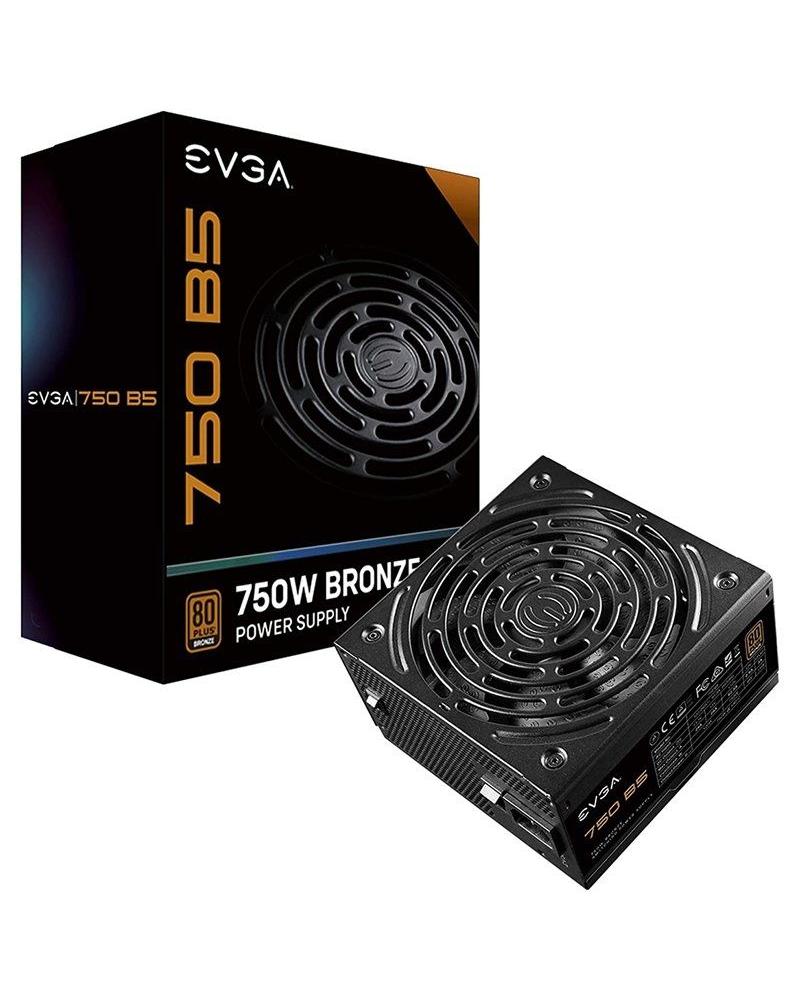 Fuente de Alimentación Gaming EVGA 750 B5/ 750W/ Ventilador 13.5 cm/ 80 Plus Bronze - Imagen 1