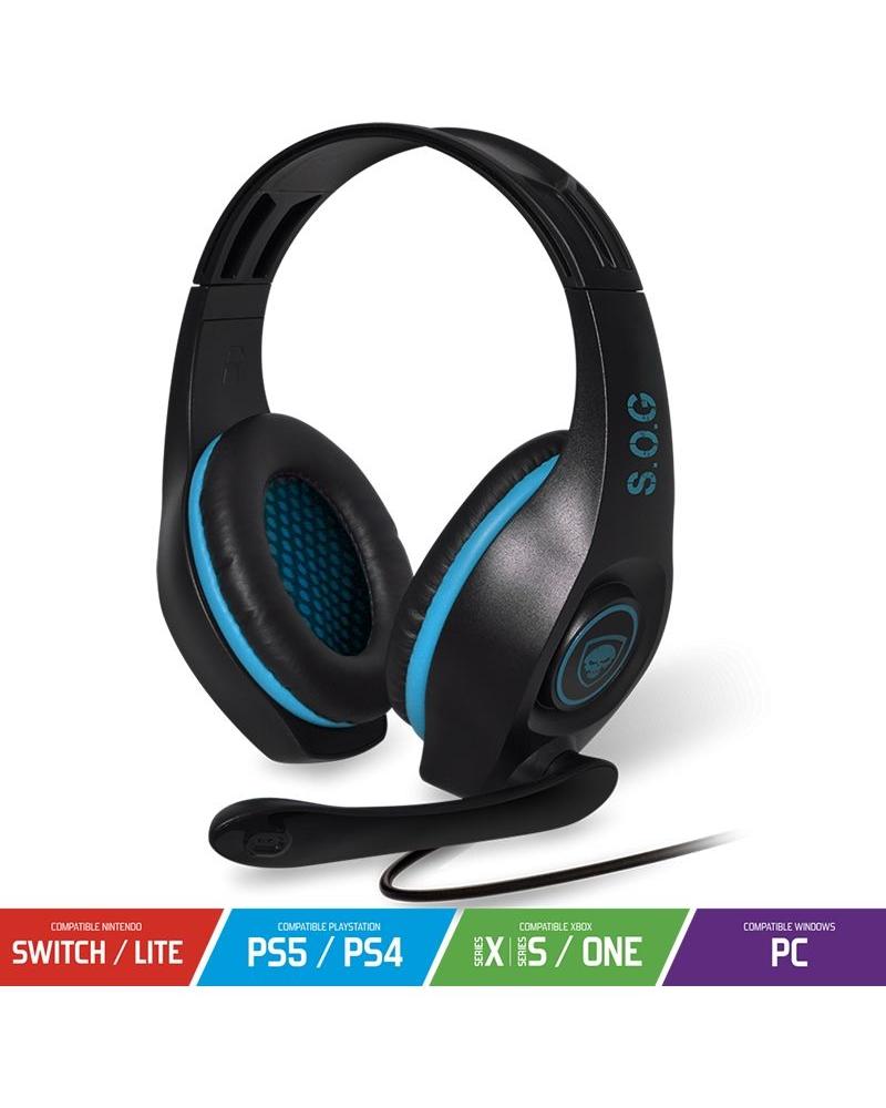 Auriculares Gaming con Micrófono Spirit of Gamer PRO-H5/ Jack 3.5/ Azul - Imagen 1