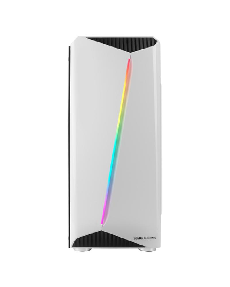 Caja Gaming Semitorre Mars Gaming MCXW/ Blanco - Imagen 1