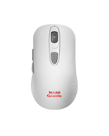 Ratón Gaming Inalámbrico Mars Gaming MMW2/ Hasta 3200DPI/ Blanco - Imagen 1