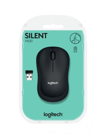 Ratón Inalámbrico Logitech Silent M220/ Hasta 1000 DPI/ Gris Marengo - Imagen 4