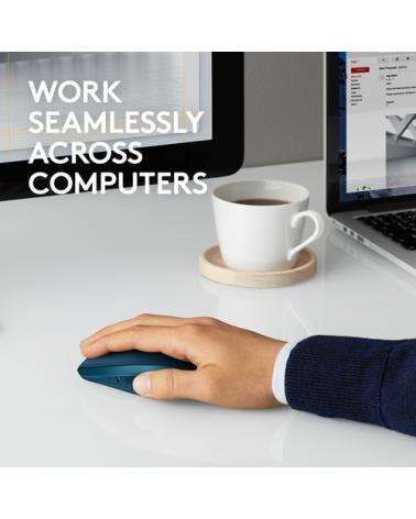 Ratón Inalámbrico por Bluetooth/ 2,4GHz Logitech MX Anywhere 2S/ Hasta 4000 DPI/ Verde Azulado - Imagen 3