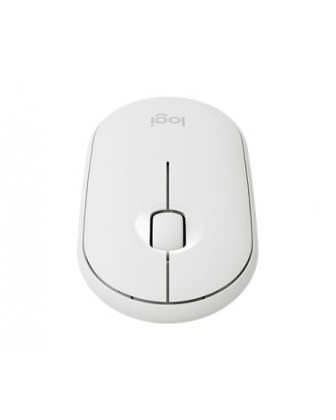 Ratón Inalámbrico por Bluetooth/ 2,4GHz Logitech Pebble M350/ Hasta 1000 DPI/ Blanco Crudo - Imagen 3